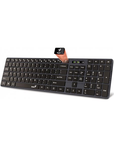 Tastatură Genius SlimStar 126, Cu fir, Negru