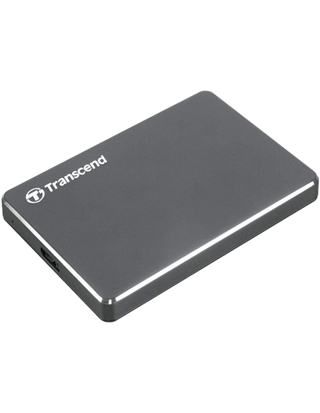 Внешний портативный жесткий диск Transcend StoreJet 25C3, 1 ТБ, Iron Gray (TS1TSJ25C3N)