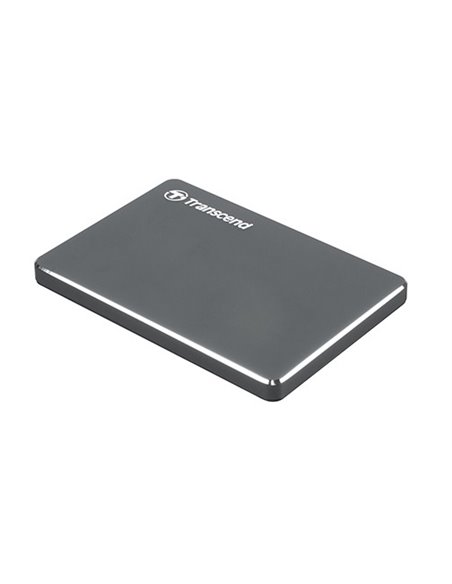 Внешний портативный жесткий диск Transcend StoreJet 25C3, 1 ТБ, Iron Gray (TS1TSJ25C3N)