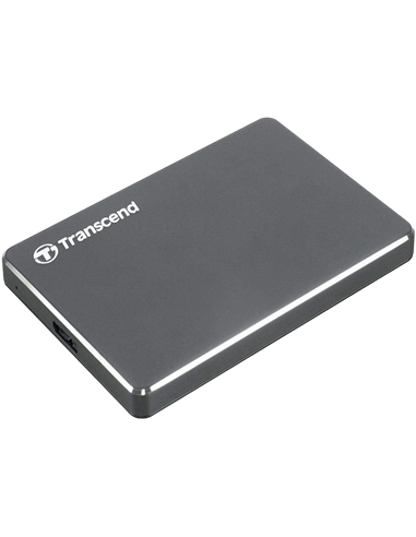 Внешний портативный жесткий диск Transcend StoreJet 25C3, 2 ТБ, Grey (TS2TSJ25C3N)