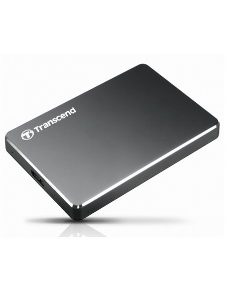 Внешний портативный жесткий диск Transcend StoreJet 25C3, 2 ТБ, Grey (TS2TSJ25C3N)