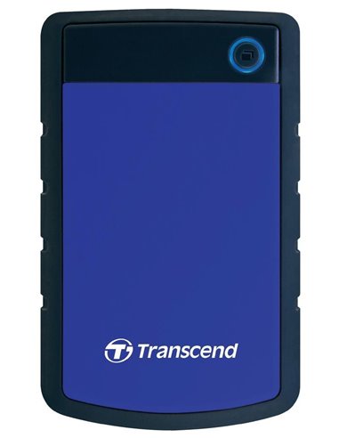 Внешний портативный жесткий диск Transcend StoreJet 25H3B, 1 ТБ, Серый/синий (TS1TSJ25H3B)