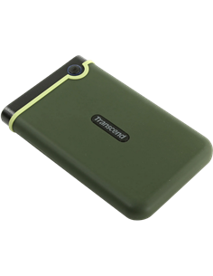 HDD portabil extern Transcend StoreJet 25M3G, 2 TB, Military Green (TS2TSJ25M3G) 2
