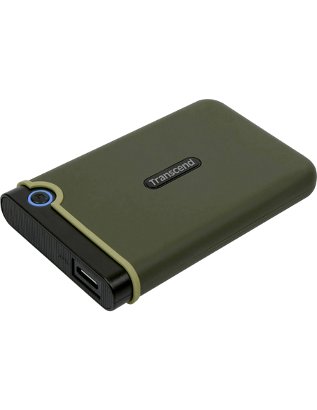 Внешний портативный жесткий диск Transcend StoreJet 25M3G, 2 ТБ, Military Green (TS2TSJ25M3G)