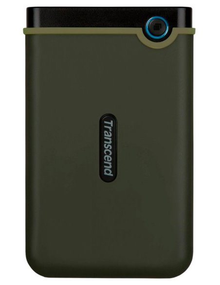 HDD portabil extern Transcend StoreJet 25M3G, 2 TB, Military Green (TS2TSJ25M3G)