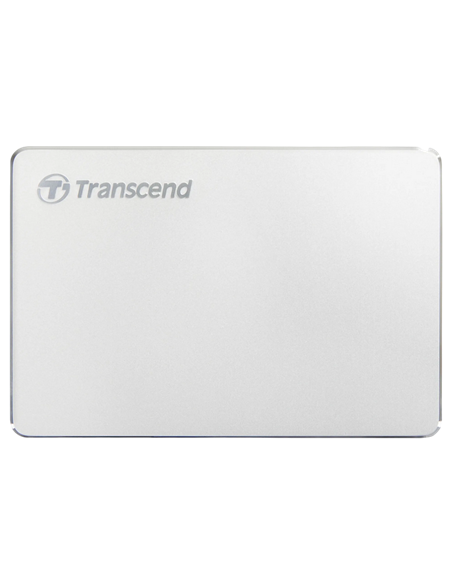 Внешний портативный жесткий диск Transcend StoreJet 25C3S, 2 TB, Серебристый (TS2TSJ25C3S)