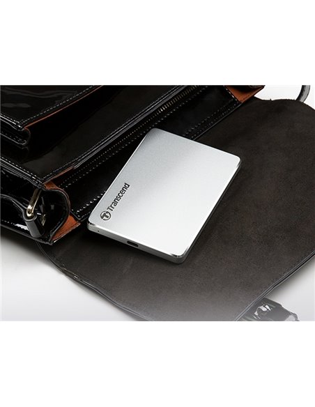 Внешний портативный жесткий диск Transcend StoreJet 25C3S, 2 TB, Серебристый (TS2TSJ25C3S)