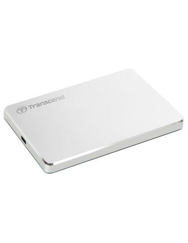Внешний портативный жесткий диск Transcend StoreJet 25C3S, 2 TB, Серебристый (TS2TSJ25C3S)