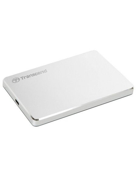 Внешний портативный жесткий диск Transcend StoreJet 25C3S, 2 TB, Серебристый (TS2TSJ25C3S)