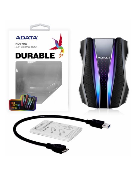 Внешний портативный жесткий диск ADATA HD770G, 1 TB, Чёрный (AHD770G-1TU32G1-CBK)