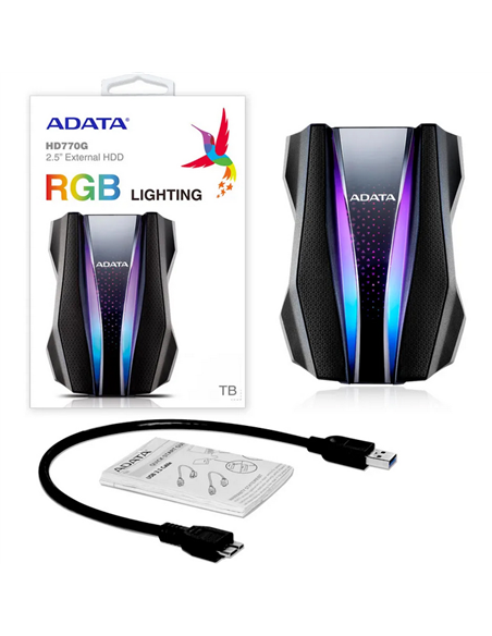 HDD portabil extern ADATA HD770G, 1 TB, Negru (AHD770G-1TU32G1-CBK)