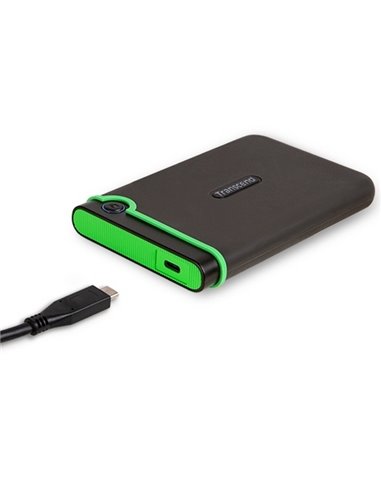 Внешний портативный жесткий диск Transcend StoreJet 25M3C, 2 ТБ, Iron Gray (TS2TSJ25M3C)