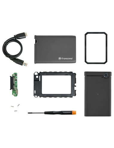 Carcasă externă Transcend TS0GSJ25CK3, Gri (TS0GSJ25CK3)