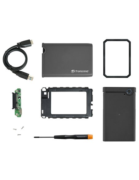 Carcasă externă Transcend TS0GSJ25CK3, Gri (TS0GSJ25CK3)