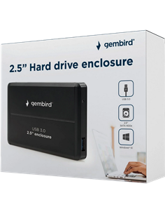 Внешний корпус Gembird EE2-U3S-2, Чёрный (EE2-U3S-2) 2