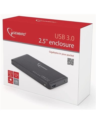 Carcasă externă Gembird EE2-U3S-2, Negru (EE2-U3S-2)