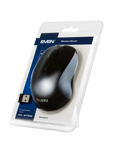 Mouse Wireless SVEN RX-270W, Negru 2