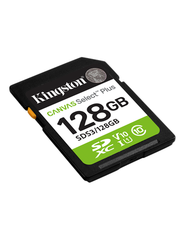 Карта памяти Kingston Canvas Select Plus, 128Гб (SDS3/128GB)