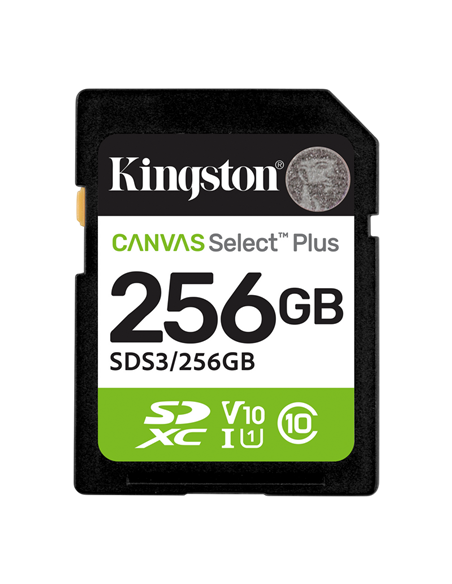Карта памяти Kingston Canvas Select Plus, 256Гб (SDS3/256GB)