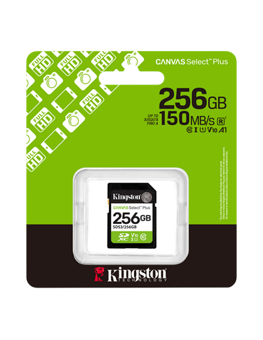 Карта памяти Kingston Canvas Select Plus, 256Гб (SDS3/256GB)