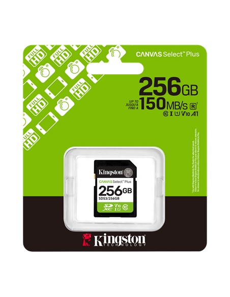 Карта памяти Kingston Canvas Select Plus, 256Гб (SDS3/256GB)