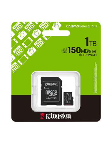 Карта памяти Kingston Canvas Select Plus, 1024Гб (SDCS3/1TB)