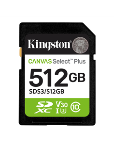 Карта памяти Kingston Canvas Select Plus, 512Гб (SDS3/512GB)