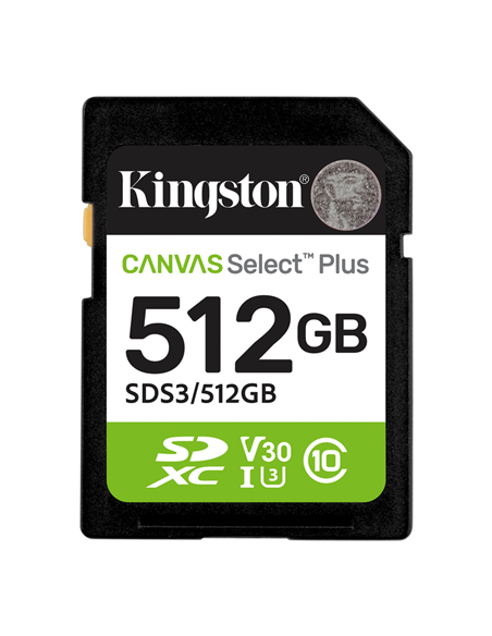 Card de Memorie Kingston Canvas Select Plus, 512GB (SDS3/512GB)