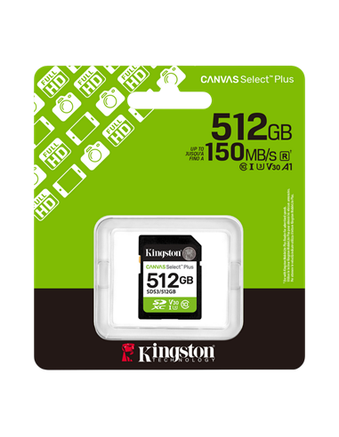 Карта памяти Kingston Canvas Select Plus, 512Гб (SDS3/512GB)