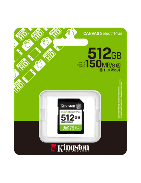 Карта памяти Kingston Canvas Select Plus, 512Гб (SDS3/512GB)