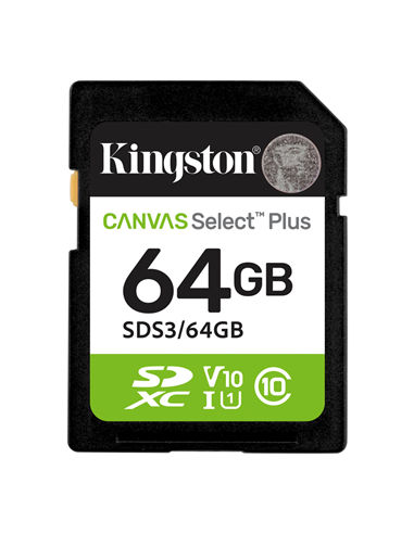 Card de Memorie Kingston Canvas Select Plus, 64GB (SDS3/64GB)