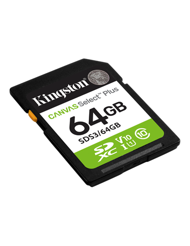 Карта памяти Kingston Canvas Select Plus, 64Гб (SDS3/64GB)