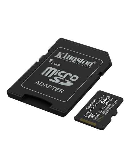 Карта памяти Kingston Canvas Select Plus, 64Гб (SDCS3/64GB)