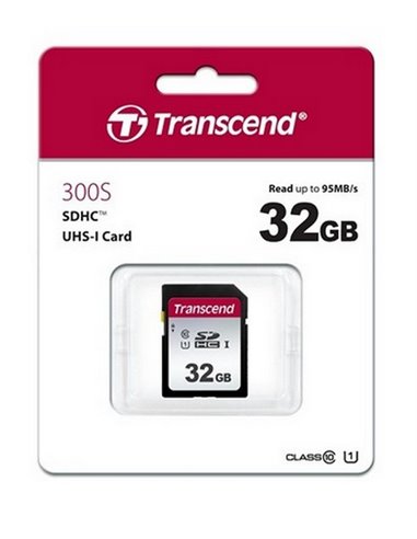 Карта памяти Transcend SDHC Class 10, 32Гб (TS32GSDC300S)