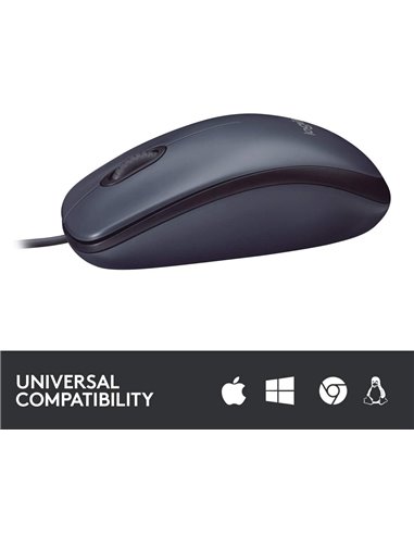 Mouse Logitech B100, Negru