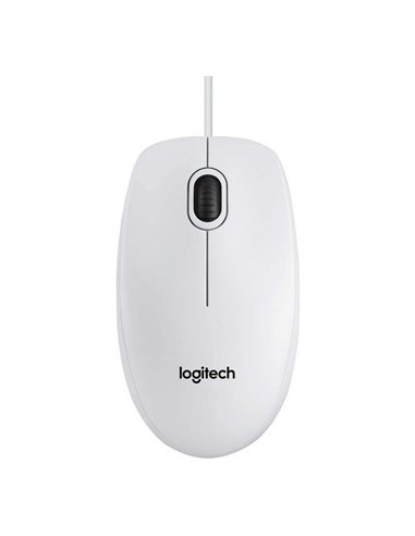 Mouse Logitech B100, Alb