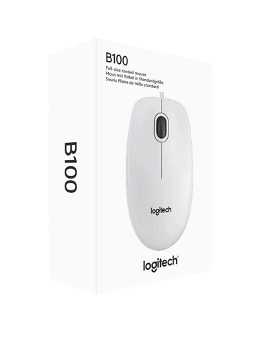 Мышь Logitech B100, Белый
