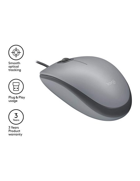 Мышь Logitech M110, Серый