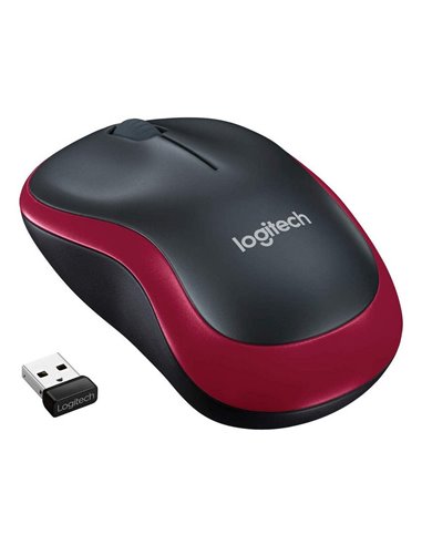 Mouse Wireless Logitech M185, Roșu