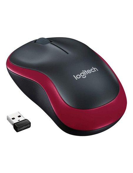 Mouse Wireless Logitech M185, Roșu