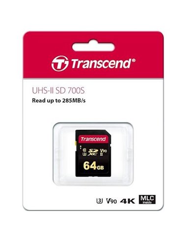 Card de Memorie Transcend SDXC Class 10, 64GB (TS64GSDC700S)