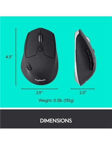 Mouse Wireless Logitech M720, Negru