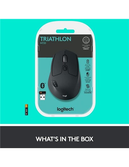 Mouse Wireless Logitech M720, Negru Mouse Wireless Logitech M720, Negru