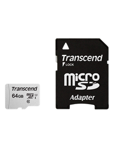 Card de Memorie Transcend MicroSDXC Class 10, 64GB (TS64GUSD300S-A)