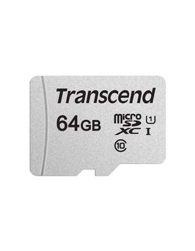 Карта памяти Transcend MicroSDXC Class 10, 64Гб (TS64GUSD300S-A)