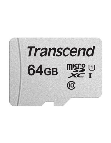 Карта памяти Transcend MicroSDXC Class 10, 64Гб (TS64GUSD300S)
