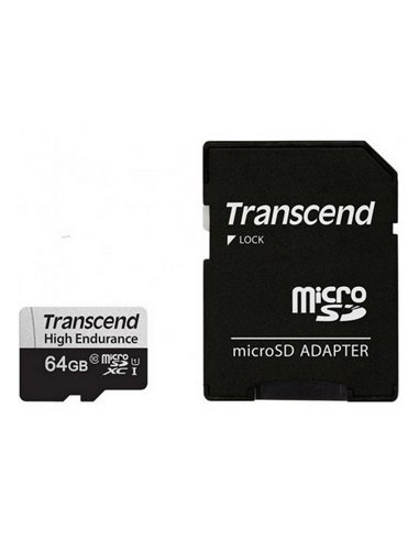 Карта памяти Transcend MicroSDXC Class 10, 64Гб (TS64GUSD350V)