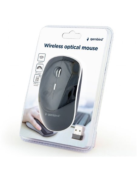 Mouse Wireless Gembird MUSW-4B-01, Negru