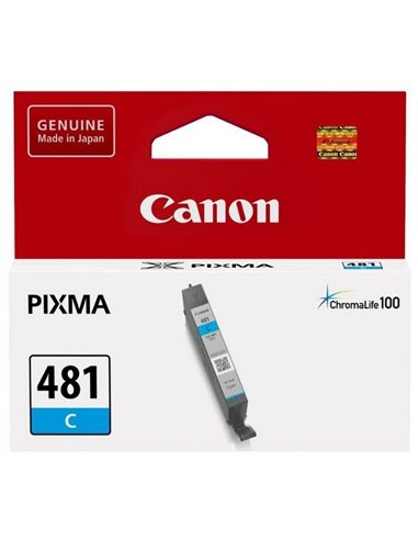 Картридж чернильный Canon CLI-481, 5,6мл, Голубой