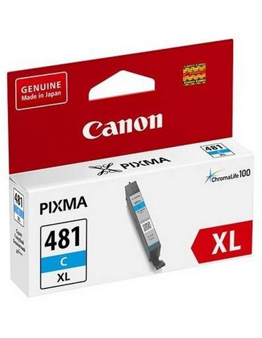 Картридж чернильный Canon CLI-481, 5,6мл, Голубой